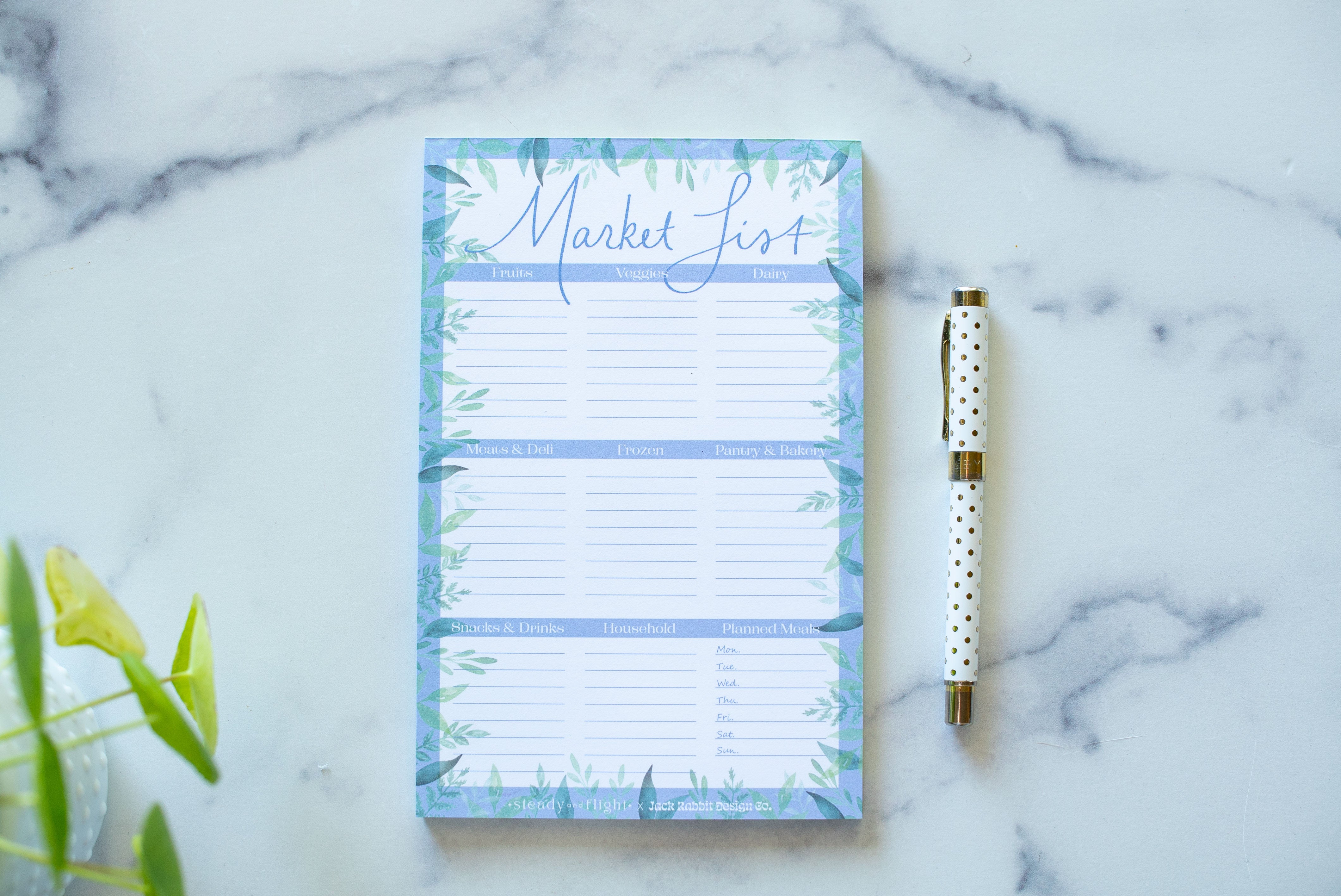 Market List Notepad – steady + flight