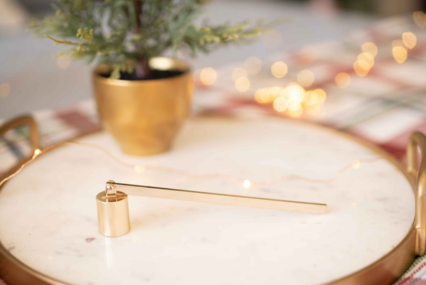 Gold Candle Snuffer